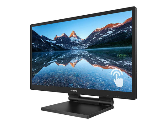 PHILIPS Moniteur Tactile 23.6pcs - 10 PTS - VGA - HDMI - DP HUB USB 3.1 x 2 - garantie 3 ans - Câbles fournis