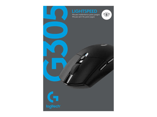 LOGITECH G G305 Mouse optical 6 buttons wireless 2.4 GHz USB wireless receiver black
