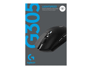 LOGITECH G G305 Mouse optical 6 buttons wireless 2.4 GHz USB wireless receiver black