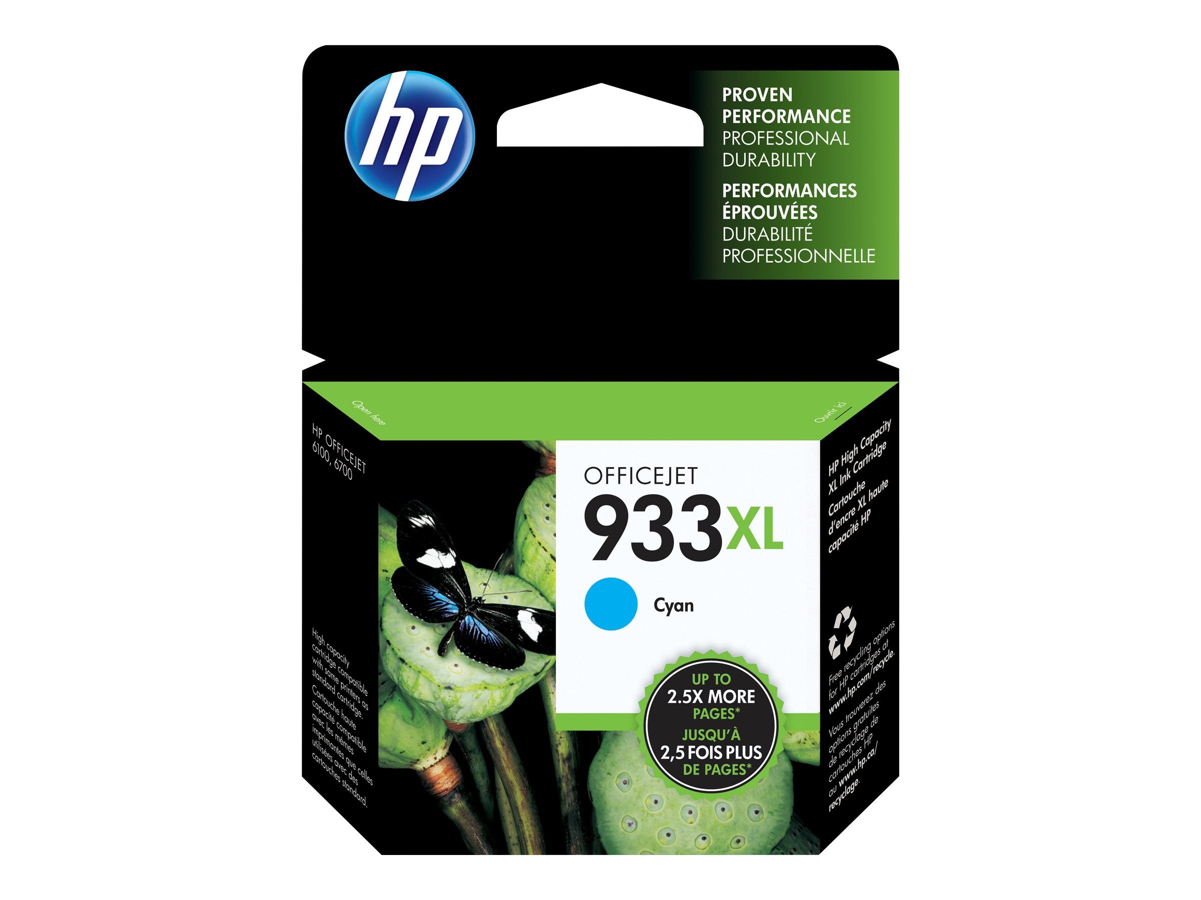 HP 933XL Cyan Officejet Ink Cartridge
