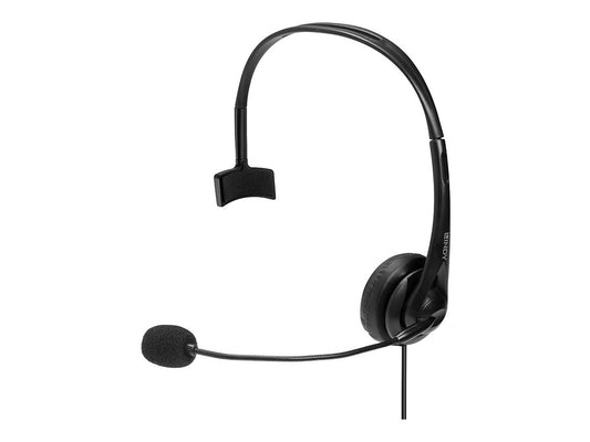 LINDY 3.5mm & USB Type C Monaural Headset