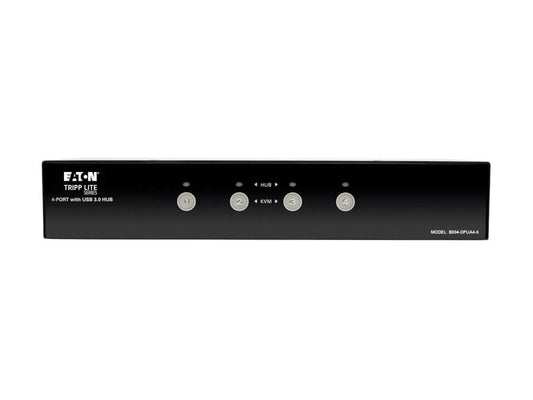 EATON TRIPPLITE 4-Port DisplayPort KVM Switch with Audio Cables and USB 3.0 SuperSpeed Hub