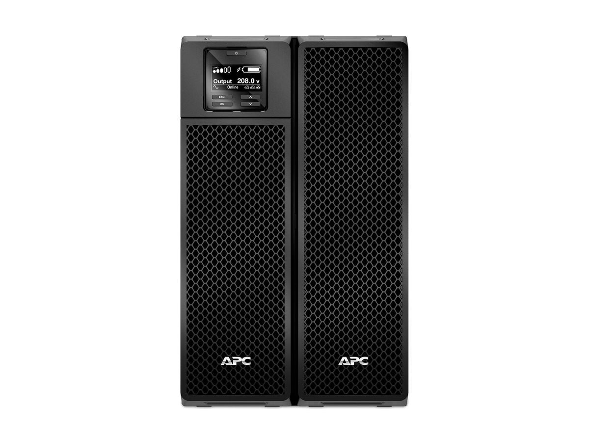 APC Smart-UPS On-Line 10000VA UPS AC 208/240V 10 kW 10000VA 1-phase Ethernet 10/100 RS-232 USB output connectors 7 Black