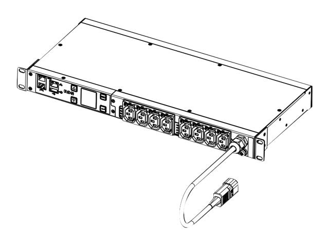 EATON Unité de distribution d énergie EPDU (EMIH02) 8 sorties CA 1U - Noir