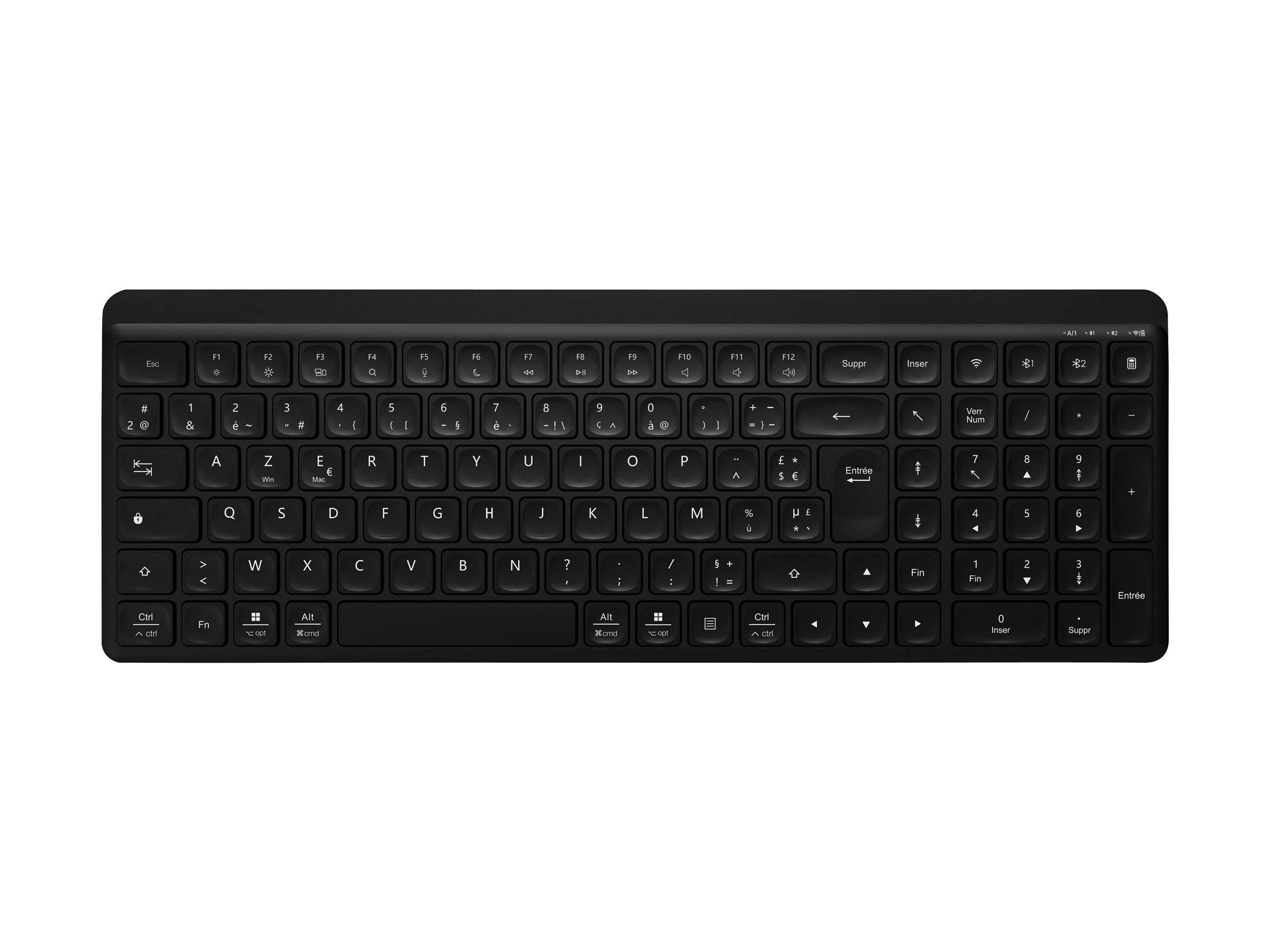 TNB SILENT PRO - Clavier sans fil rechargeable ultra silencieux - noir