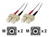 MCL Jarretière optique OM3 duplex 50/125 multimode  SC  SC 3m