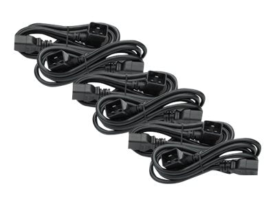 APC Power extension cable IEC 60320 C19 to IEC 60320 C20 16 A 61cm 90 connector Black