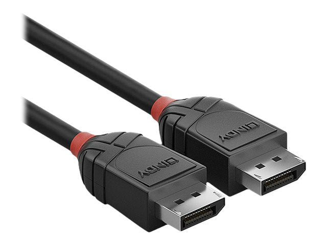 LINDY 0.5m DisplayPort 1.2 Cable Black Line