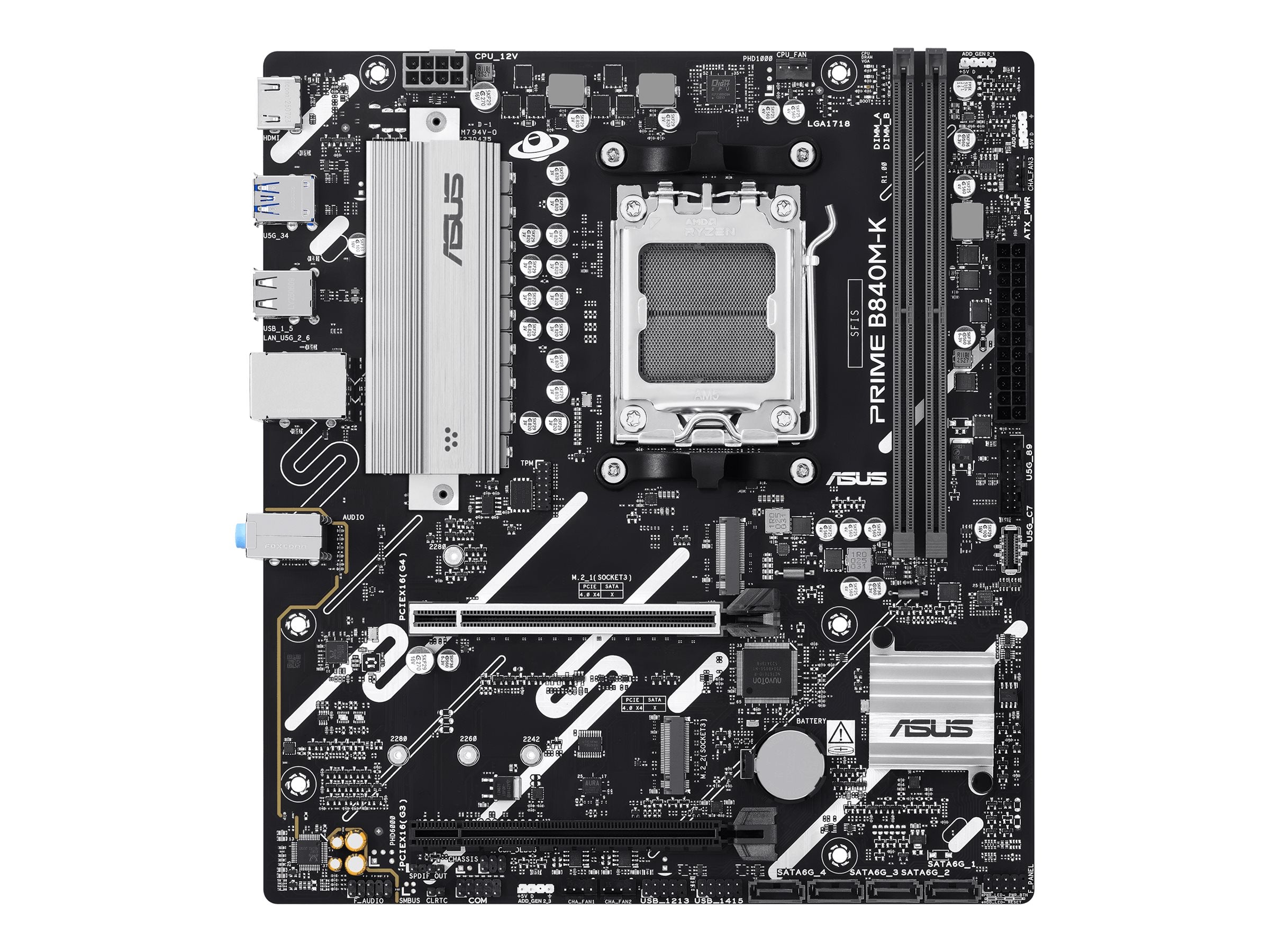ASUS AMD PRIME B840M-K micro-ATX motherboard DDR5 2xM.2