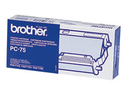 BROTHER PC-75 cassette ruban noir 144 pages pack de 1