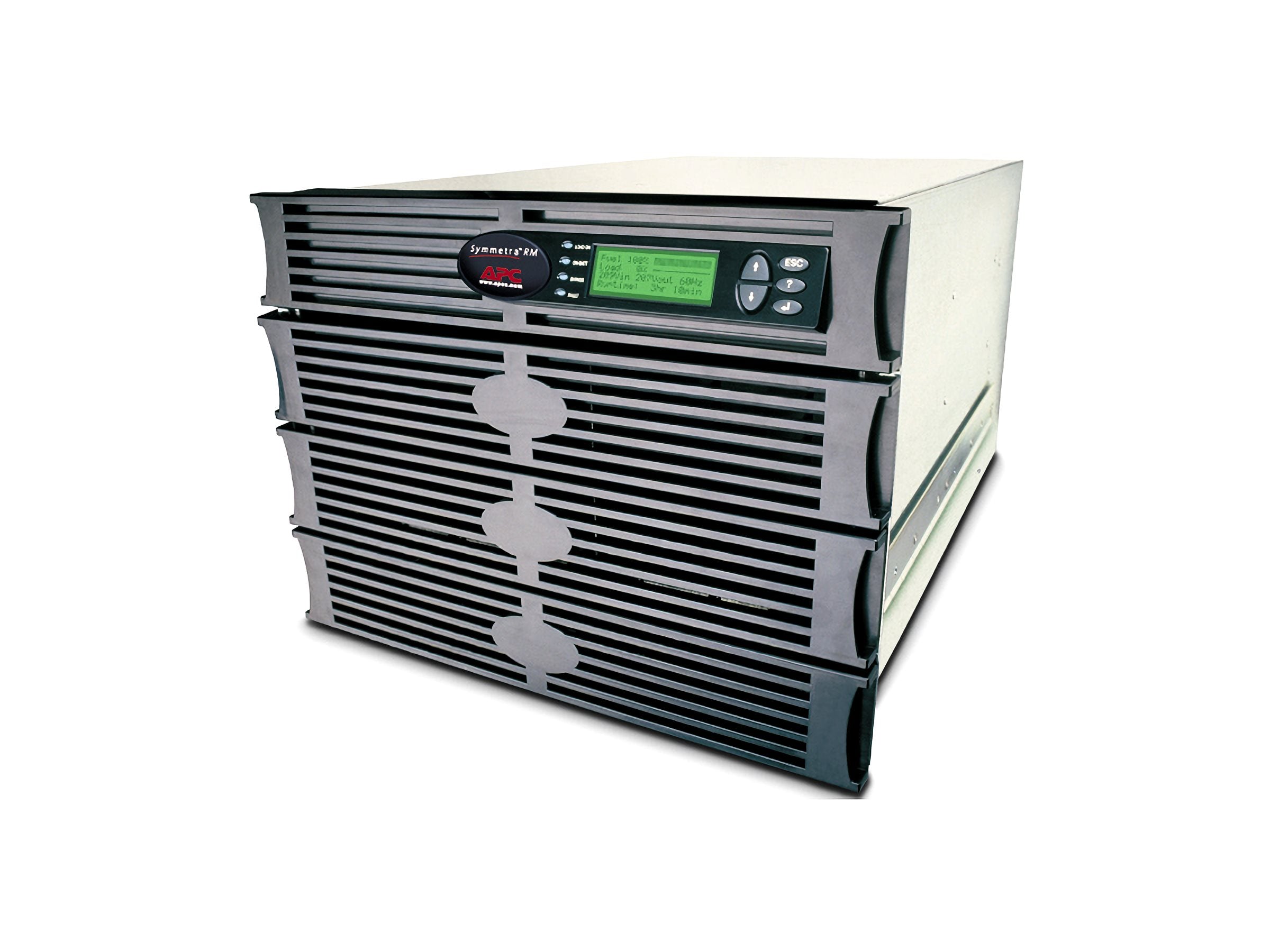 APC Symmetra RM 6 kVA scalable to 6kVA N+1 Power Rack AC 208/240V 4200Watt Ethernet 10/100 oc 3 8U Canada United States Black