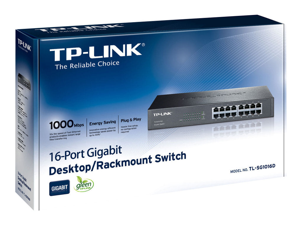 16 port Desktop/Rackmount Gigabit Switch
