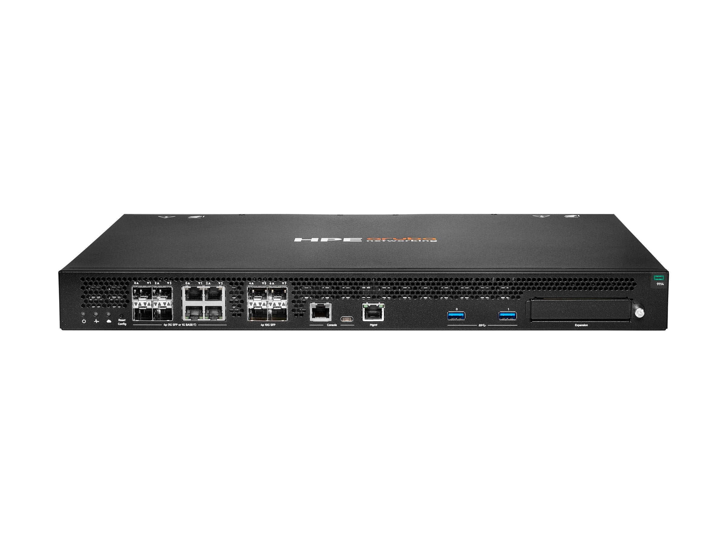 HPE Aruba Networking 9114 4x SFP+ 4x Combo 1x Expansion Slot Hybrid Gateway EU en
