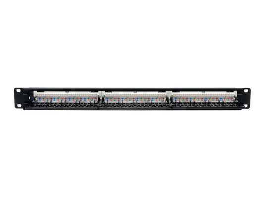 EATON TRIPPLITE 24-Port 1U Rack-Mount Cat6/Cat5 110 Patch Panel 568B RJ45 Ethernet TAA