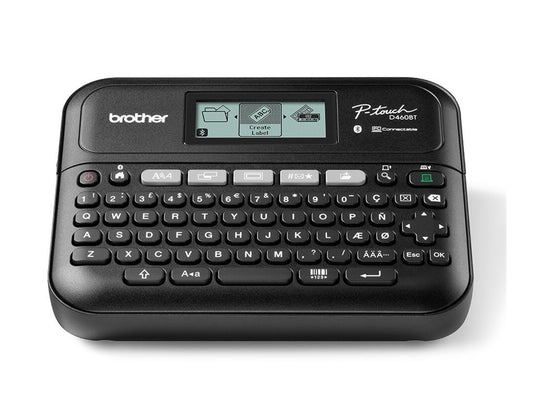 BROTHER PT-D460BTVP Etiqueteuse professionnelle Bluetooth 18mm avec mallette de transport adaptateur secteur un ruban TZe 4m câble