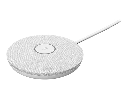 LOGITECH Rally Mic Pod Microphone white Skype Certified Zoom Certified Cisco Webex Certified for Rally Bar Plus Room Solution Large