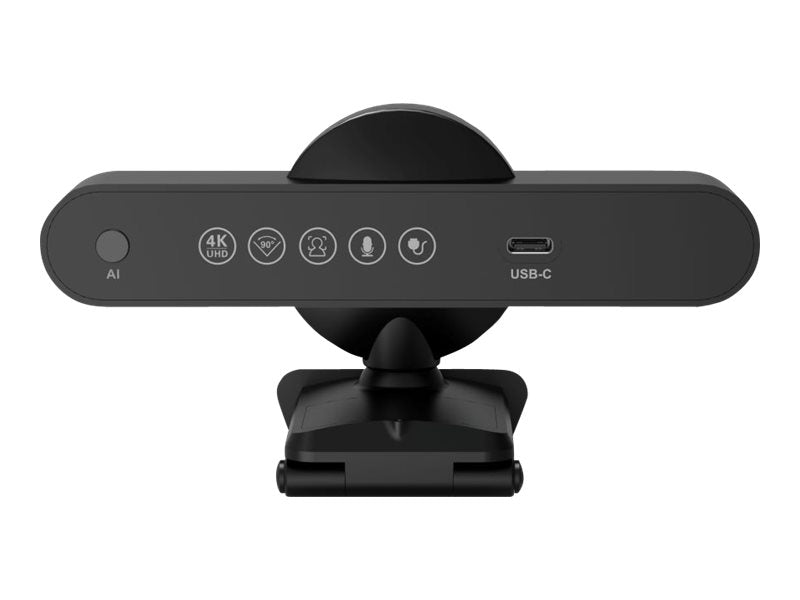 PORT DESIGNS Mini 4K Conference Cam With Autoframing Professional Webcam With Integrated Microphone Ultra High-Resolution Camera