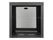 EATON TRIPPLITE 12U Wall Mount Rack Enclosure Server Cabinet w/ Door & Side Panels Rack cabinet wall mountable Black 12U 19
