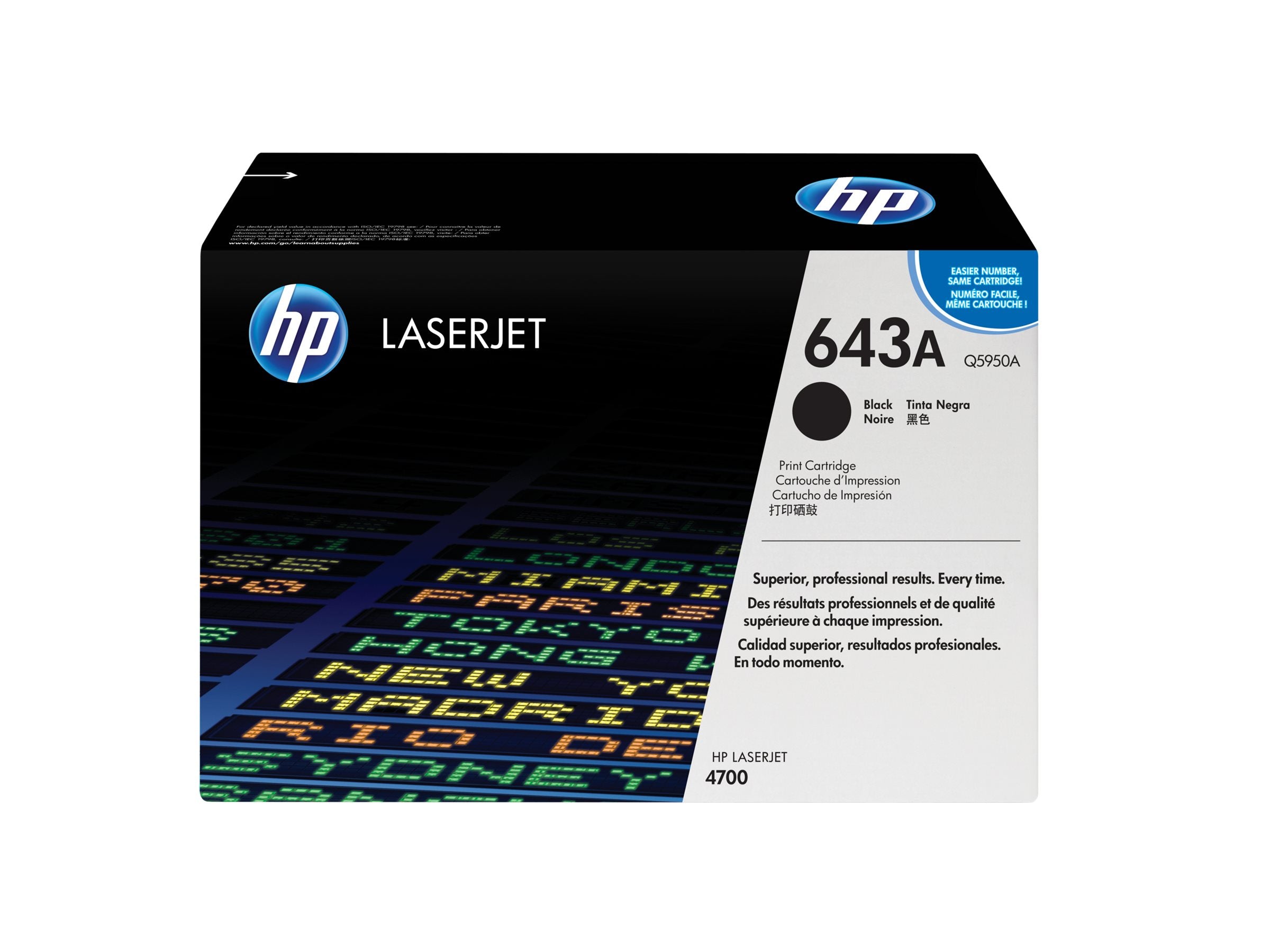 HP 643A original Colour LaserJet Toner cartridge Q5050A black standard capacity 11.000 pages 1-pack