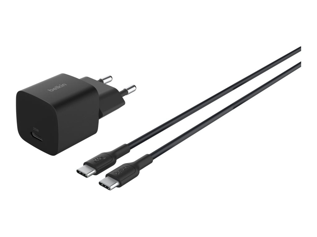 BELKIN 25W USB PD Wall Charger with PPS BLK w/1m C-C Cable