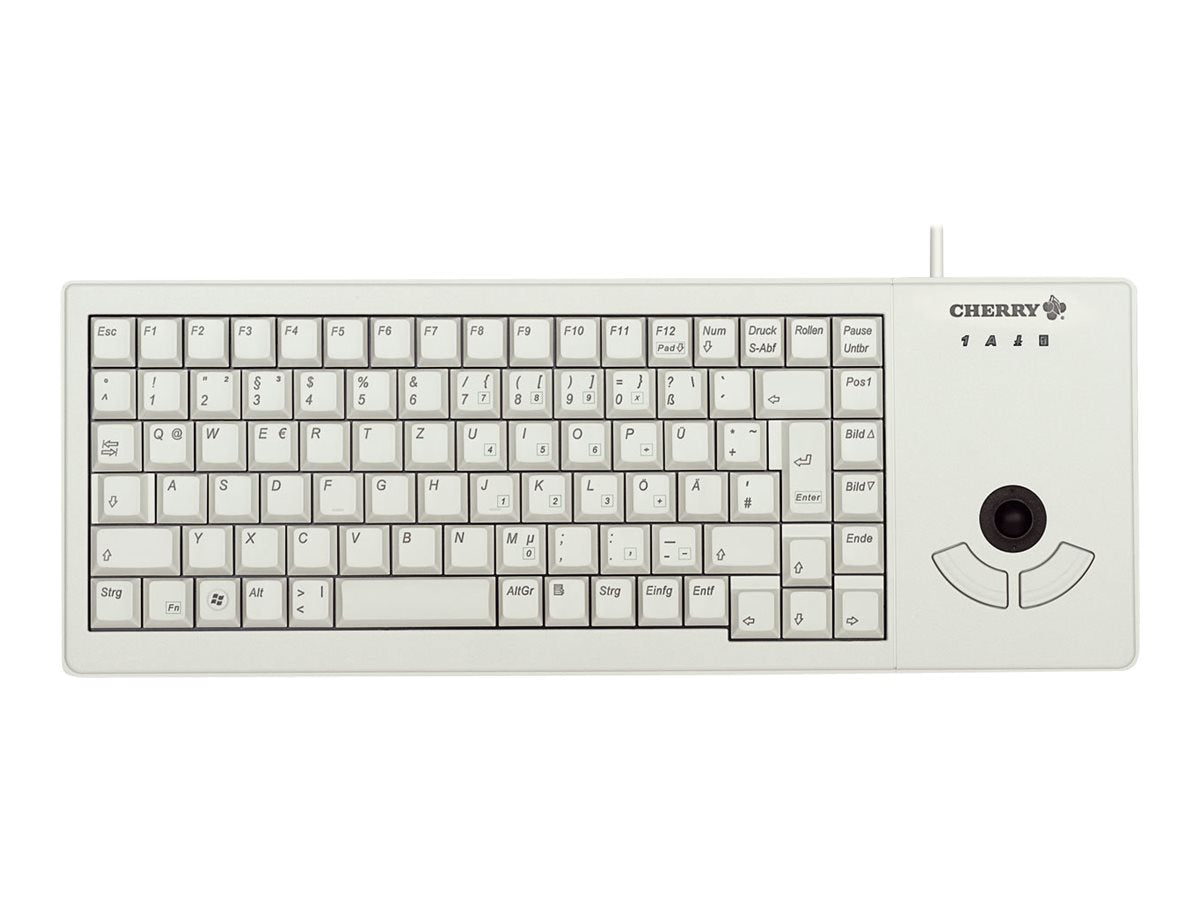 CHERRY XS Trackball Keyboard corded USB lightgrey (DE)