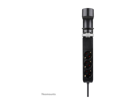 NEOMOUNTS VOLT Desk Clamp socket with Quick-charge USB Ports clamp 0-50mm 3x type-F 230V 1x USB-A 18W 2x USB-C 20W