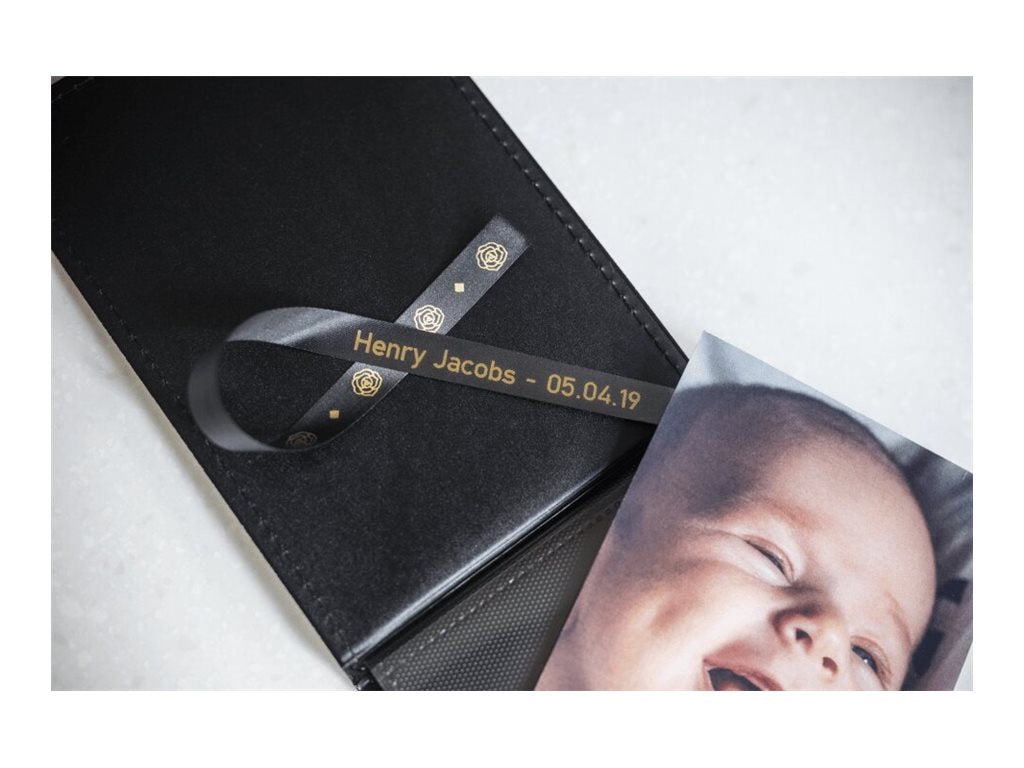 BROTHER P-Touch 12mm black/gold ribbon tape