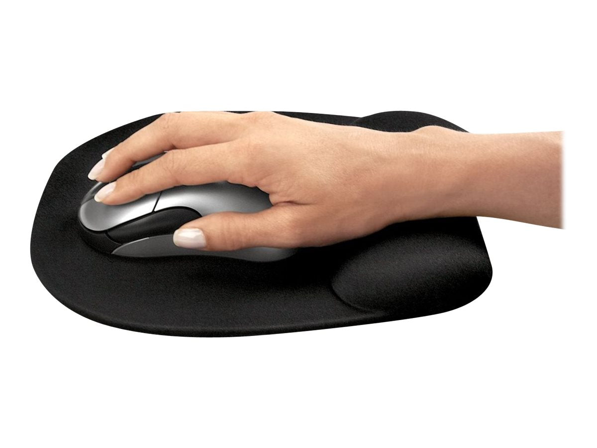 FELLOWES Tapis de souris repose poignet Mousse Mémoire de forme Noir