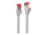 LINDY Cat.6 U/FTP Flat Patch Cable Grey 5m