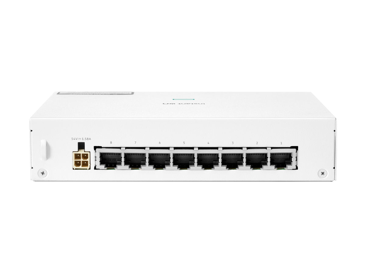 HPE Networking Instant On 1430 8G Class4 PoE 64W Switch Commutateur non géré 8 x 10/100/1000 PoE Class 4 de bureau