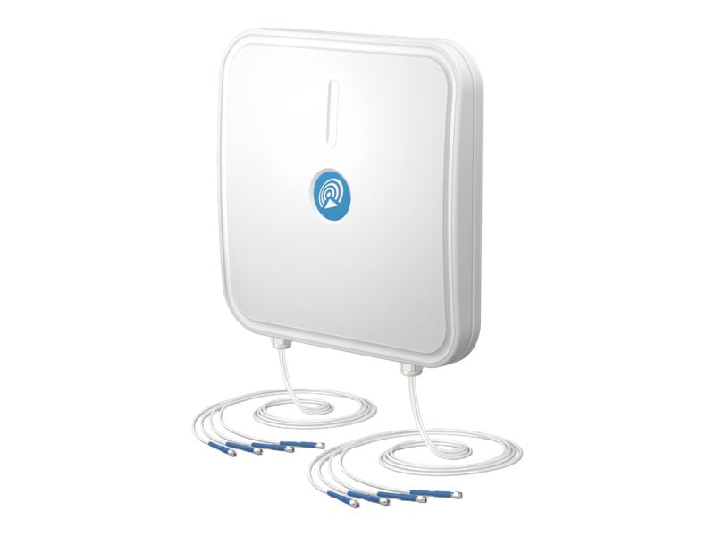 QUWIRELESS Tri-Band 2.4/5-7 GHz WiFi 6E/7 8x8 MIMO Panel RP-TNC Wall/Mast Antenna