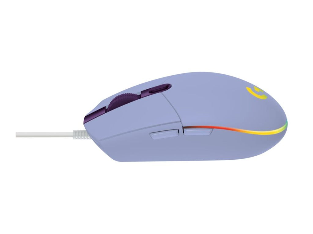 LOGITECH Gaming Mouse G203 LIGHTSYNC Mouse optical 6 buttons wired USB lilac for Komplett Epic Gaming PC a125