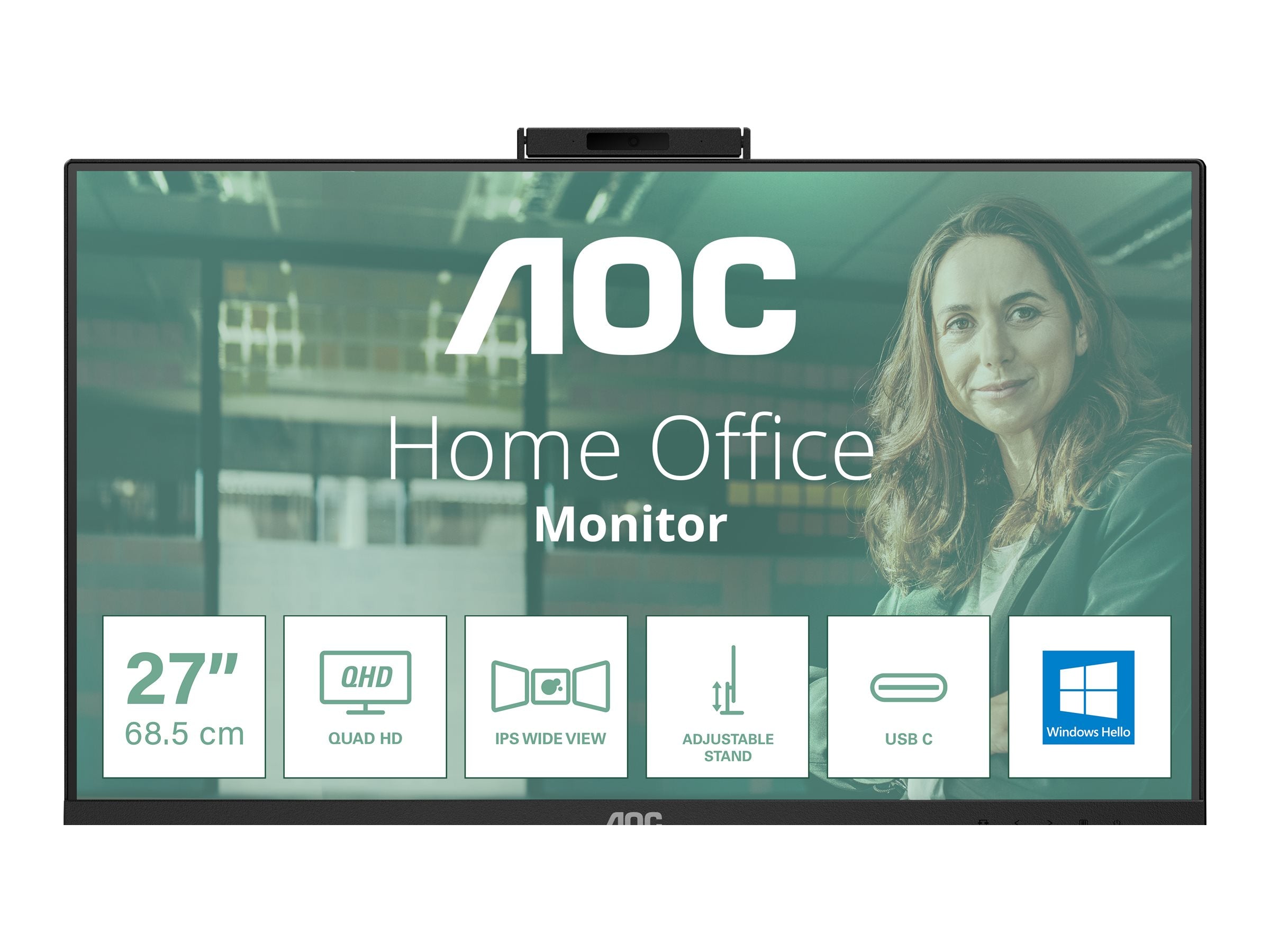 AOC Q27P3QW 27p IPS LCD TFT 2560x1440 2xHDMI DP