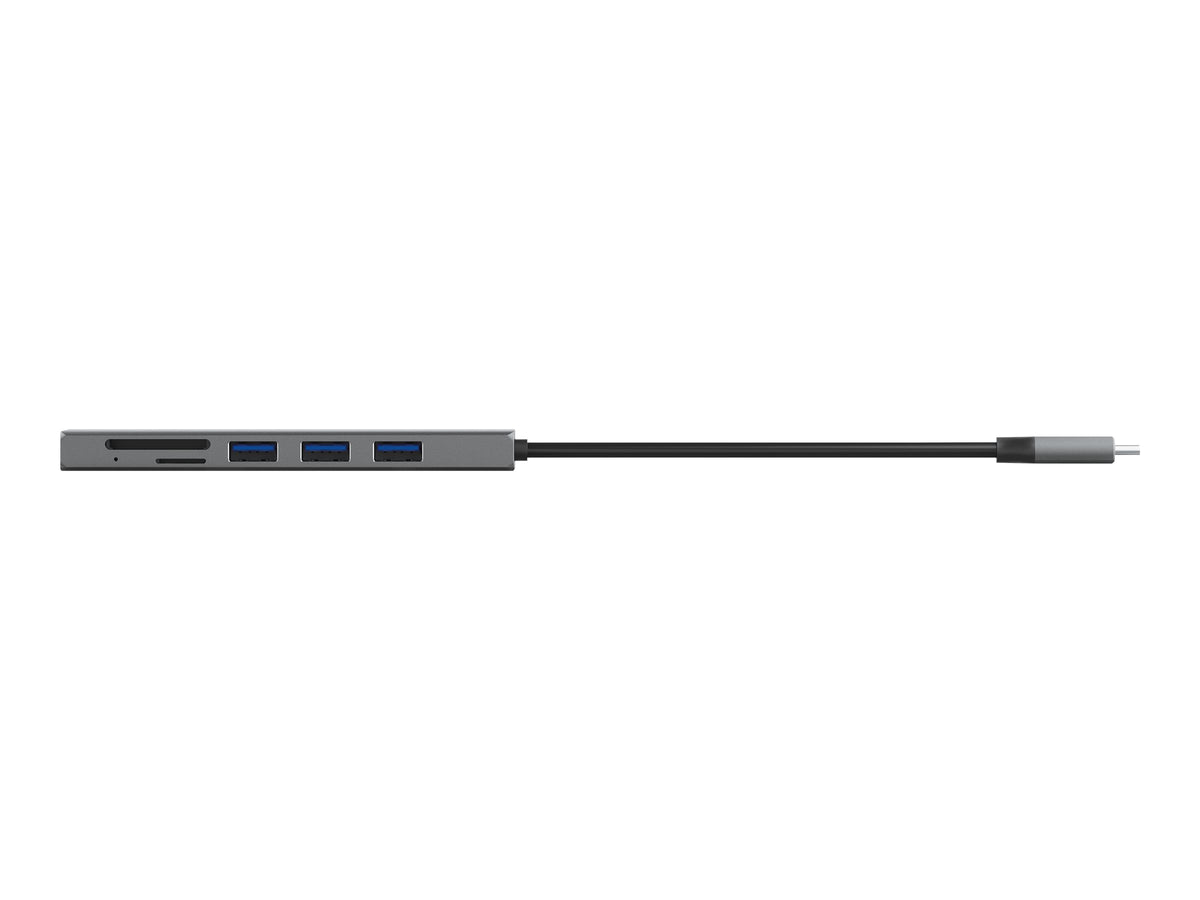 TRUST Hub USB-C HALYX 5 ports 3 USB 1 SD et 1 micro-SD
