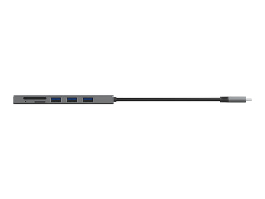 TRUST Hub USB-C HALYX 5 ports 3 USB 1 SD et 1 micro-SD