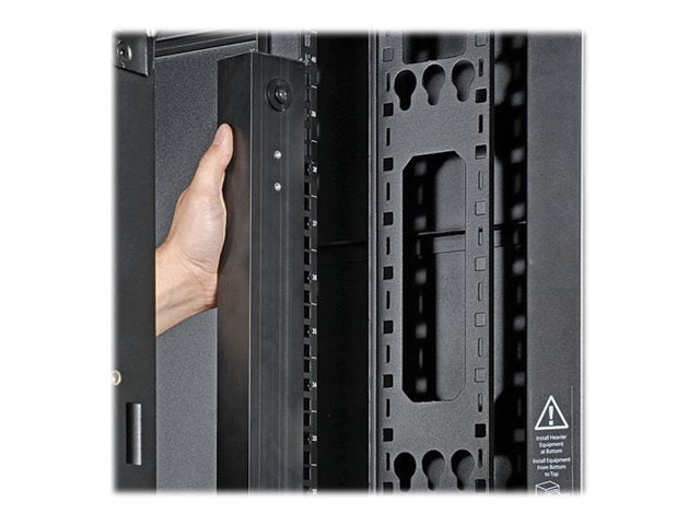 EATON TRIPPLITE 42U Rack Enclosure Server Cabinet Vertical Cable Management Bars Rack cable management panel pack of 2