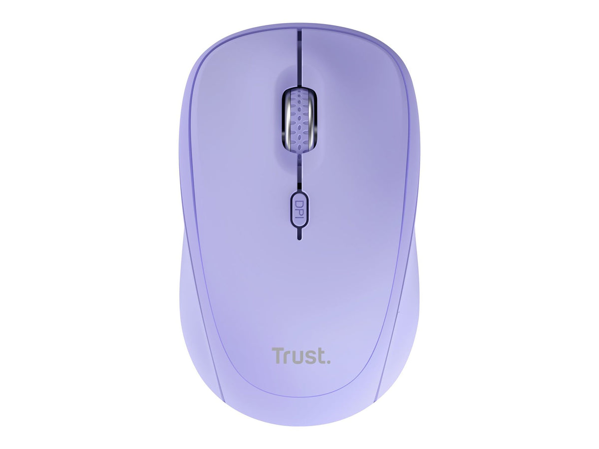 TRUST Souris sans fil compacte YVI+ Multi-connexion Bluetooth + 24 Ghz - Noire