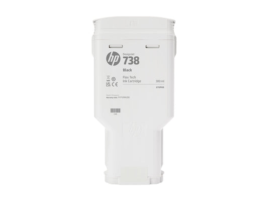HP 738 300-ml Black DesignJet Ink Cartridge