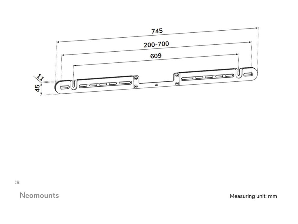 NEOMOUNTS NERO Quadruple monitor arm 10-32p