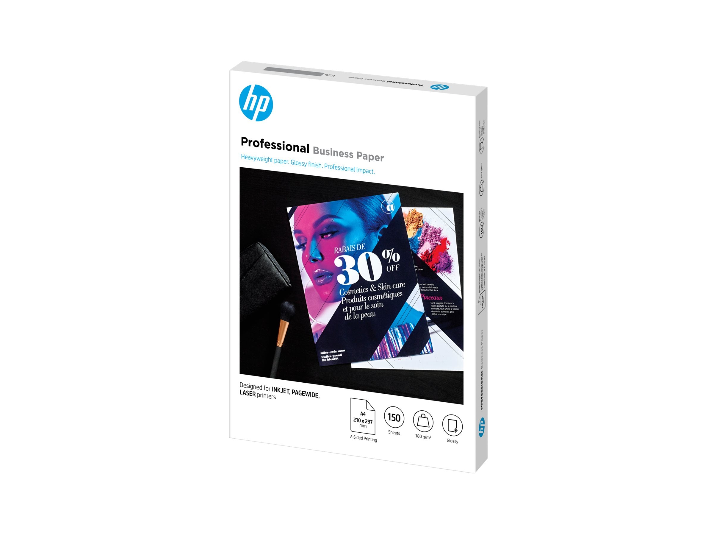 HP Prof Biz Gls 180g A4 150sh FSC Paper