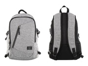 TNB WILD - Backpack with multiple pockets - mottled grey