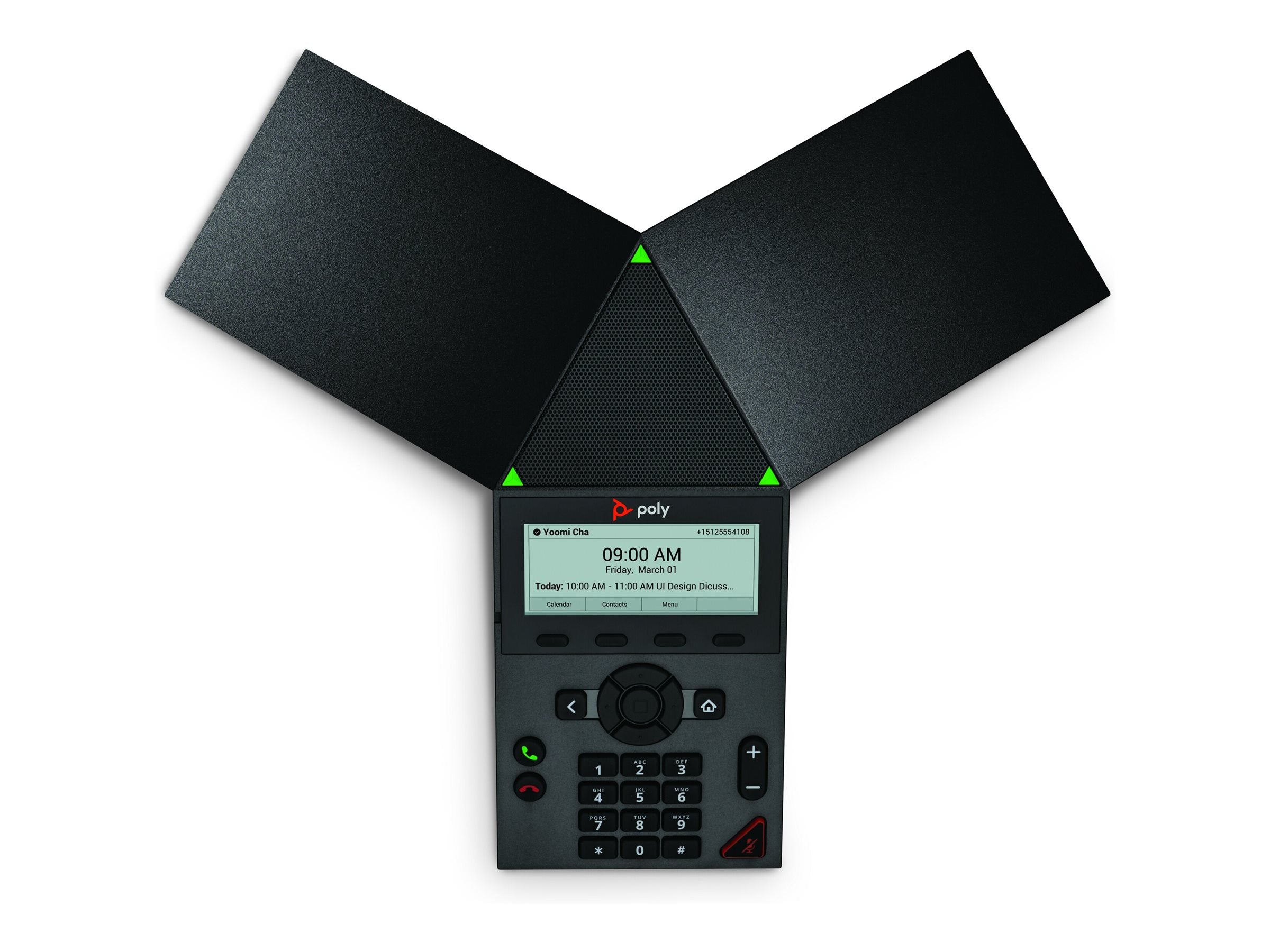 HP Poly Trio 8300 IP Conference Phone and PoE-enabled No Radio