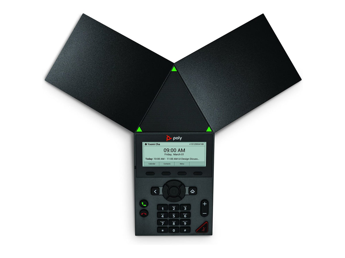HP Poly Trio 8300 IP Conference Phone and PoE-enabled No Radio