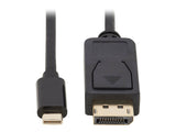 EATON TRIPPLITE USB-C to DisplayPort Bi-Directional Active Adapter Cable M/M 4K 60 HDR Locking DP Connector 6ft. 1.8m