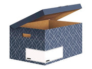 FELLOWES Decor Fliptop Box Urban Blue