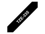 Tape/12mm white on black f P-Touch