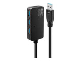 LINDY Rallonge active USB 3.0 Pro 10m avec Hub 4 ports