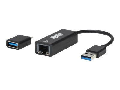 EATON USB-C USB-A to RJ45 Gigabit Ethernet Network Adapter 2xM/F USB 3.2 Gen 1 Black