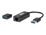 EATON USB-C USB-A to RJ45 Gigabit Ethernet Network Adapter 2xM/F USB 3.2 Gen 1 Black