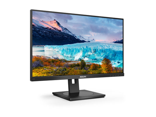 PHILIPS 242S1AE/00 23.8p 1920x1080 IPS Flat 130MM Pivot 75Hz Adative Sync 3 SIDE FRAMELESS TUV Eye Certified SPEAKERS